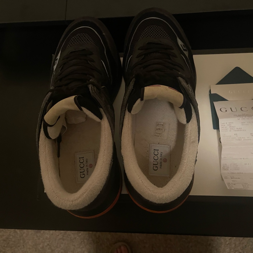 Authentic Gucci Men's Ultra Pace Sneakers Sz 10 Us - Picture 3 of 6